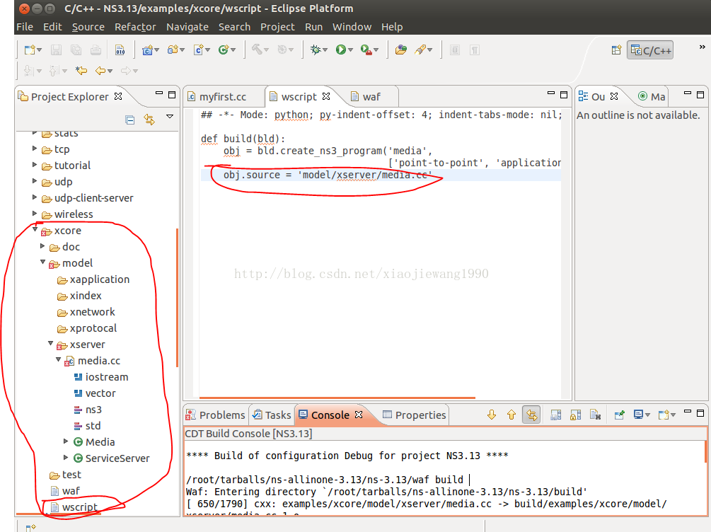 NS3ubuntu12.04eclipseеı뻷