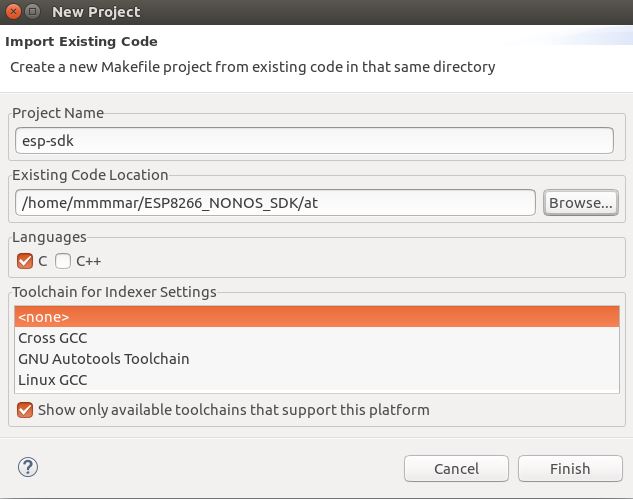 esp8266 Ubuntu SDK