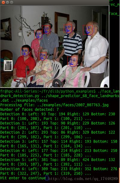 Ubuntu14.04+dlib19.02+python+face landmark