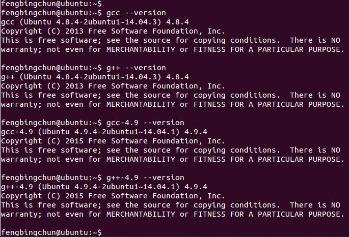 Ubuntu14.04 LTSgcc/g++汾4.9.4Ĳ
