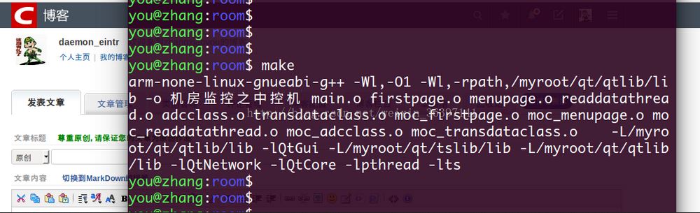 QtʱΪwarning: libts-1.0.so.0,needed by /myroot/qt/