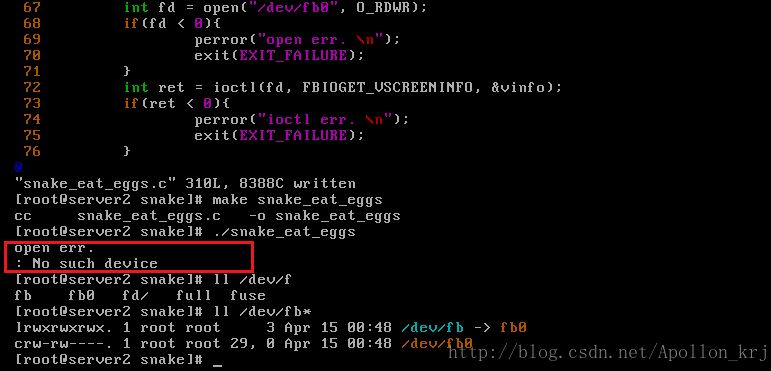 /dev/fb0ʱ'No such device':FrameBuffer