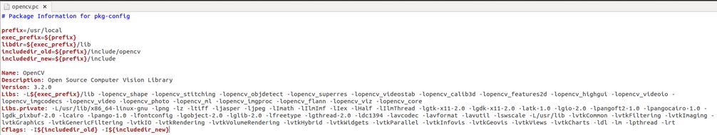 Ubuntu³ıӹ̺openCVmakefileļ