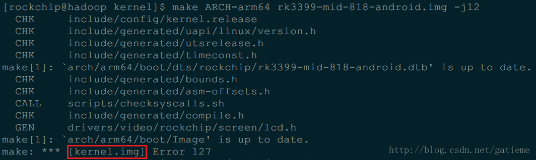 Linux 64λװ32λп(rk3399 make kernel.img error)