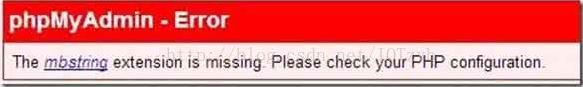 phpmyadminThe mbstring extension is missin