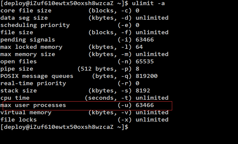 linux޸ͨûmax user process