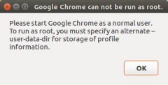 ubuntu14.04 Google Chrome can not be run as root