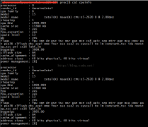 Linux鿴CPUϢ[cat /proc/cpuinfo]