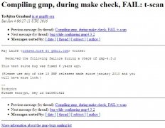 GMPmake checkʱ֣FAIL t-scan